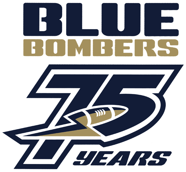 winnipeg blue bombers 2005 anniversary logo t shirt iron on transfers